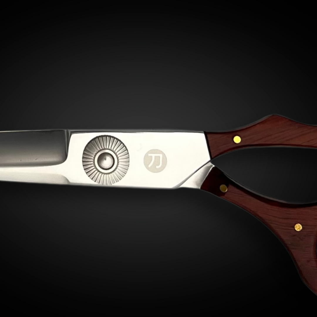 6" Saki Kigumi Wood and Steel Hair Cutting Shears