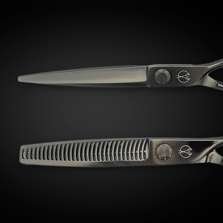 6.0 Inch Hair Gun Metal Black Shears Set