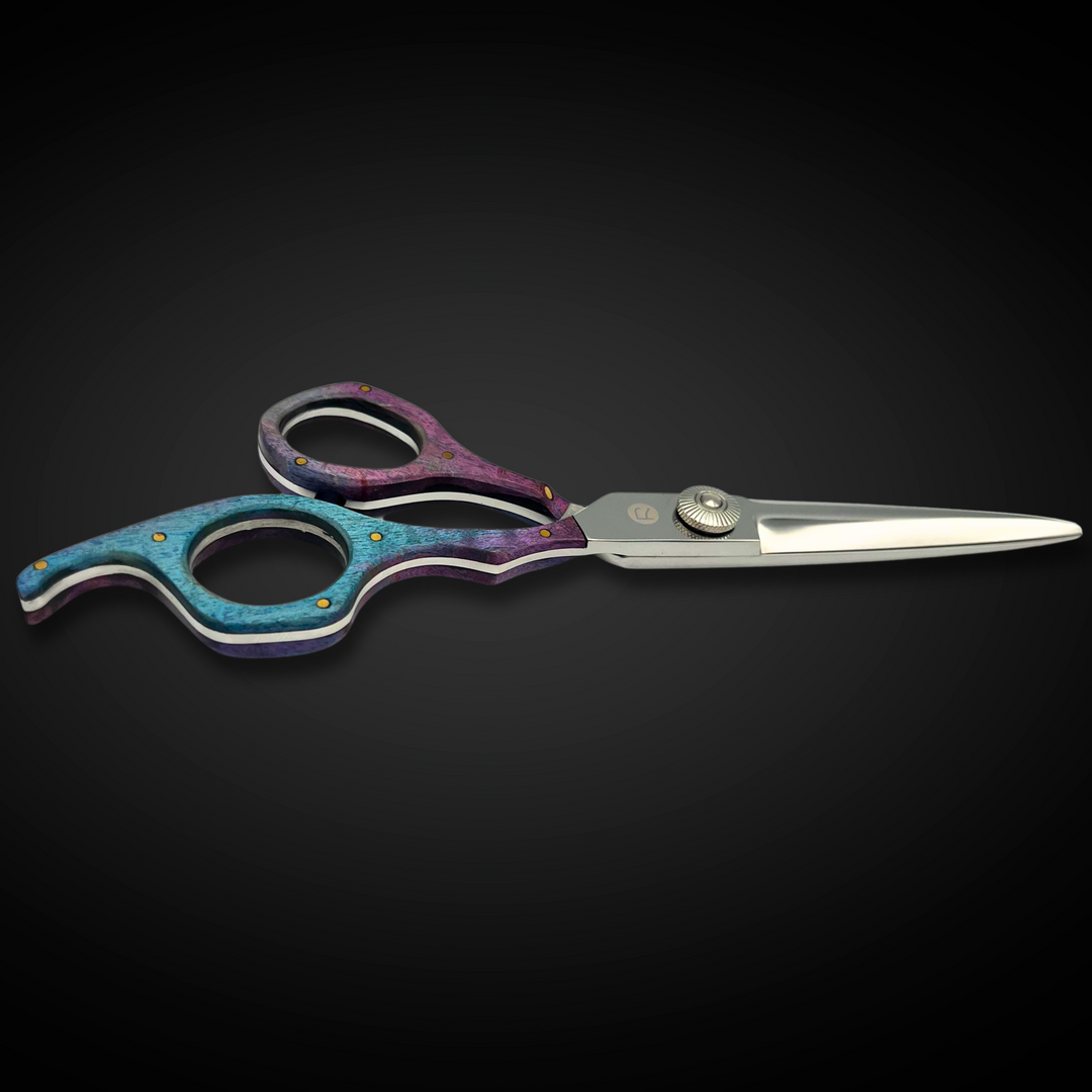 Saki Kigumi Wood and Steel Hair Cutting Shears