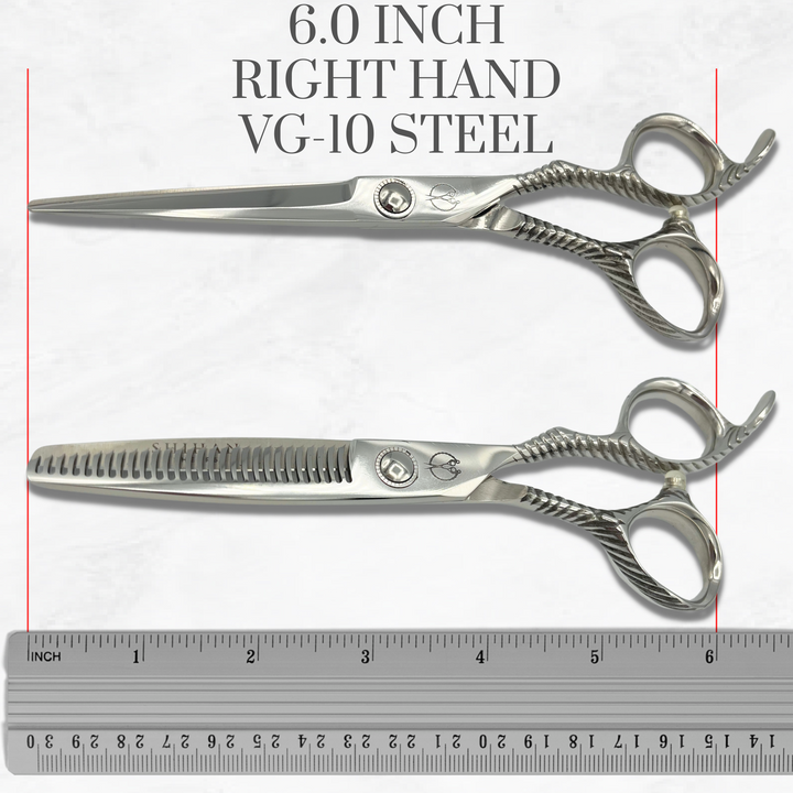 6 Inch Hair Shears Set Dragon
