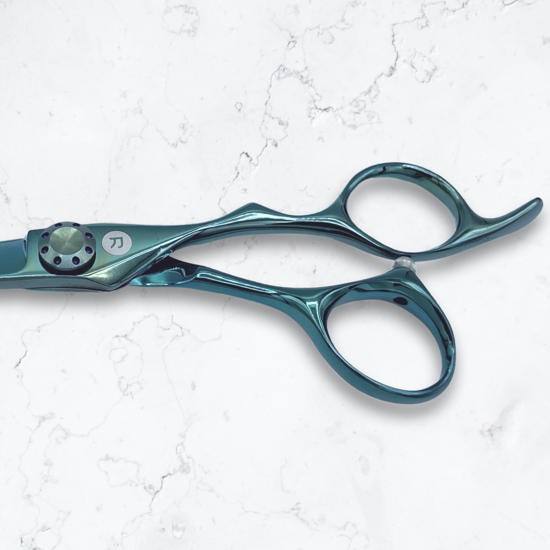 Saki Sora Teal Hair Cutting Scissors