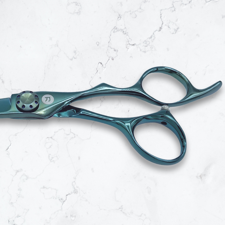 Saki Sora Teal Hair Cutting Scissors