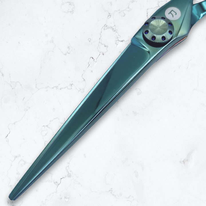 Saki Sora Teal Hair Cutting Scissors