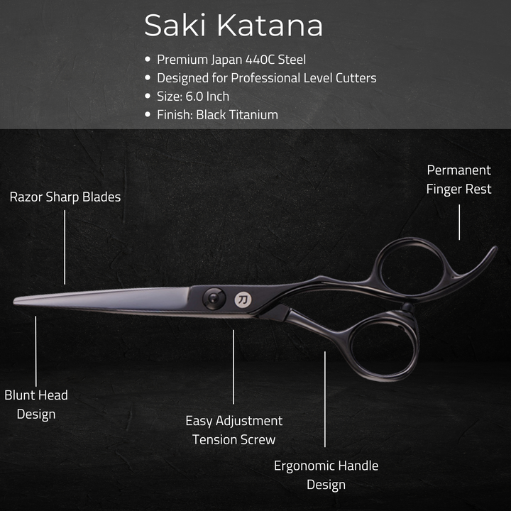 Katana Japanese Hair Cutting Shears Set (Hair Cutting and Thinning Shears)