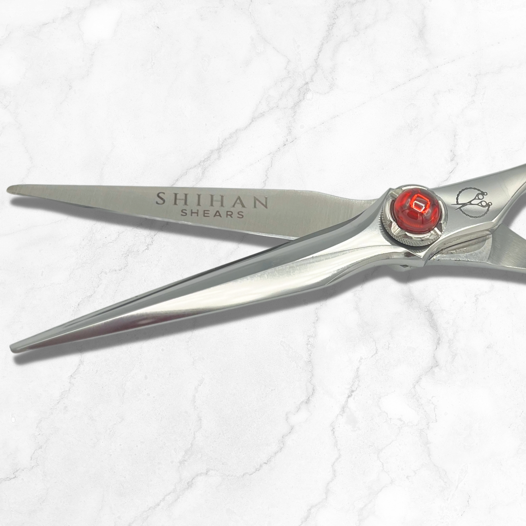 5.5 Inch Steel Hair Cutting Shears Red Moon