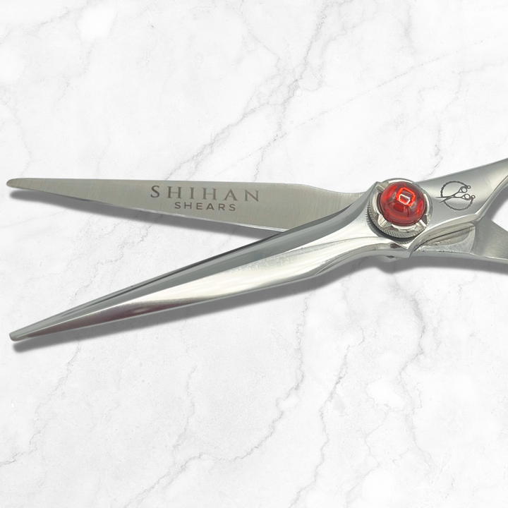 5.5 Inch Steel Hair Cutting Shears Red Moon