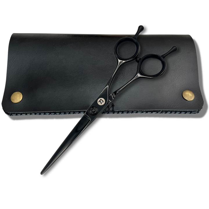 Black 5.5" Zero Offset Hair Cutting Scissors