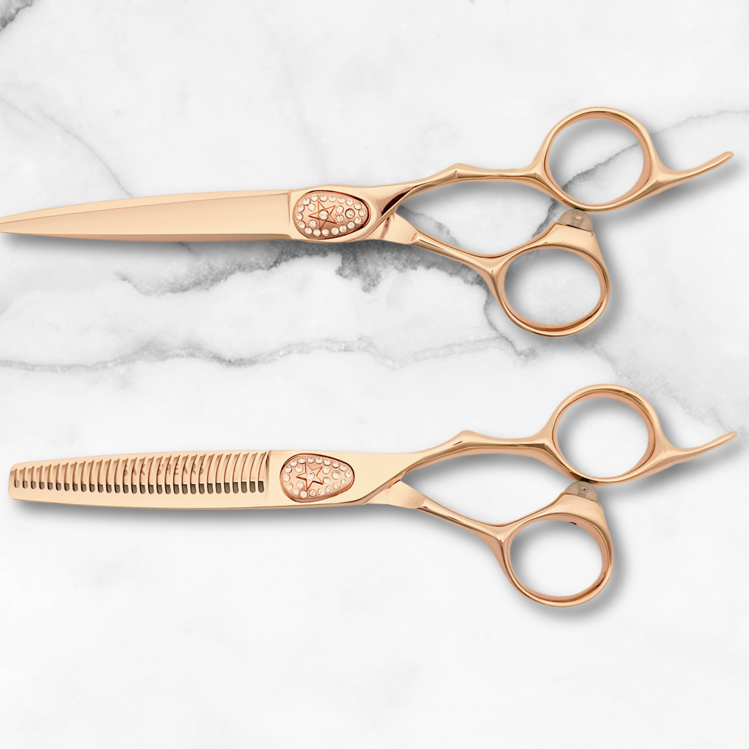 Gold Saki Ikigai Hairdressing Shears Set