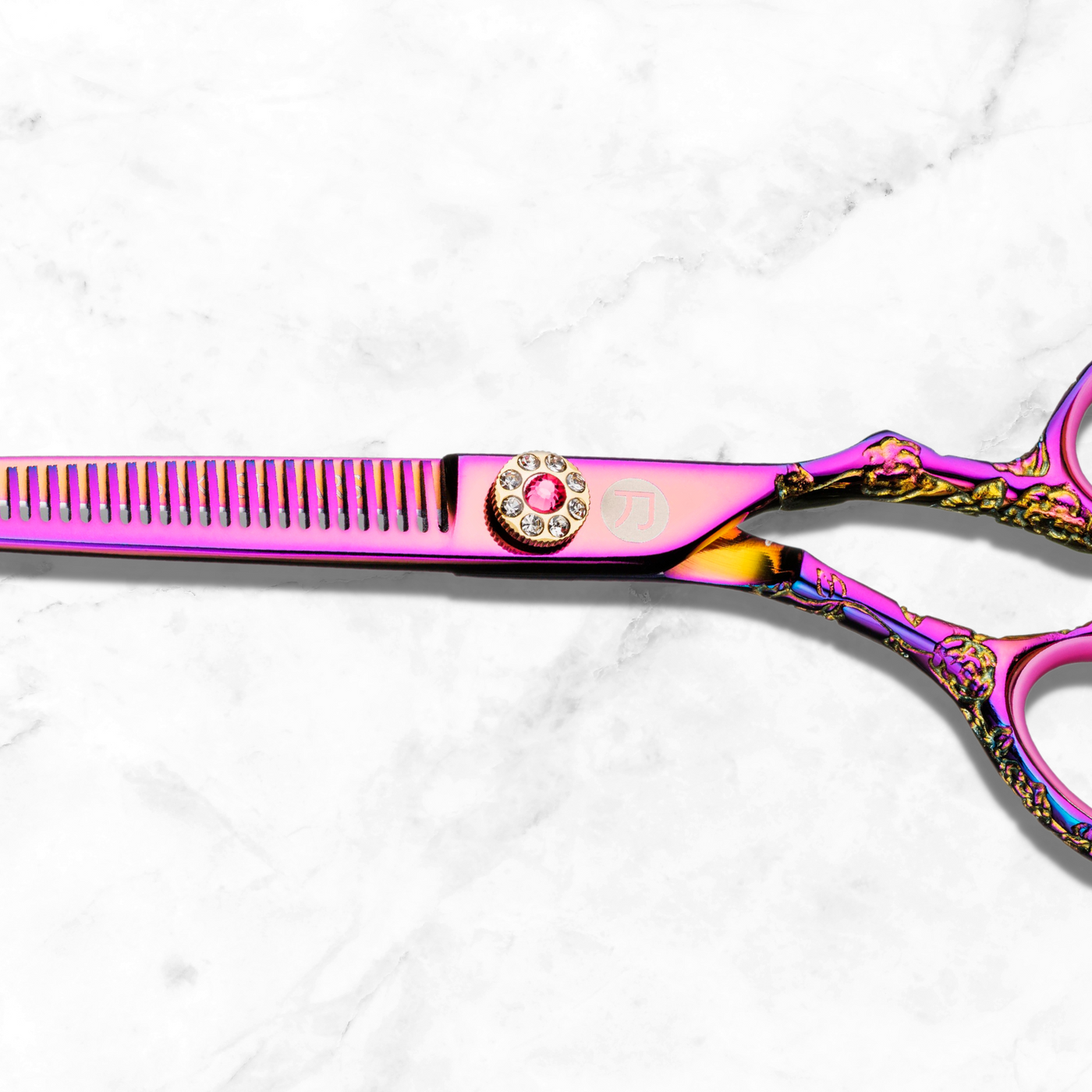 Saki Kohana Pink Hair Thinning Shears