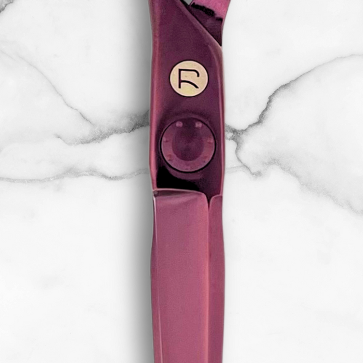 6" Wine Colored Hair Shears Set