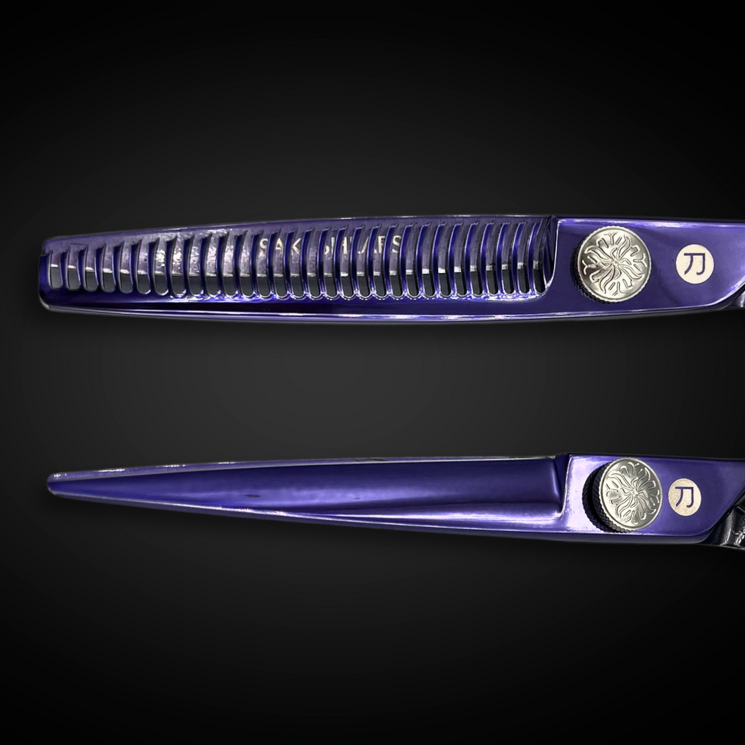 Purple 6" Saki Nebula Hairdressing Shears Set