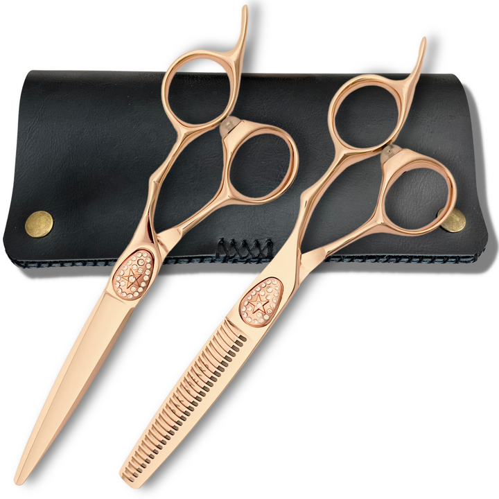 Gold Saki Ikigai Hairdressing Shears Set