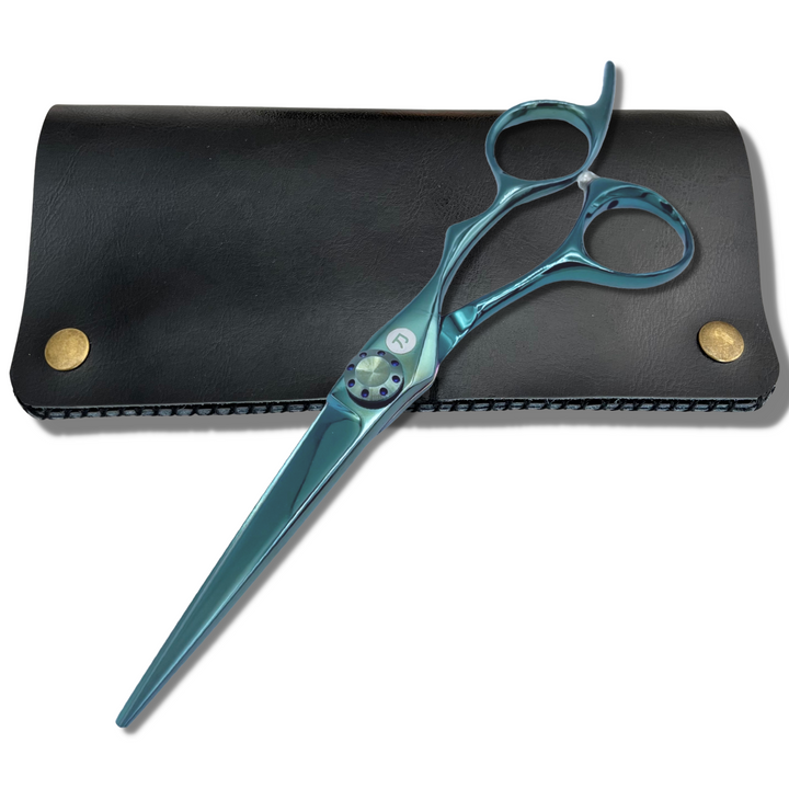 Saki Sora Teal Hair Cutting Scissors