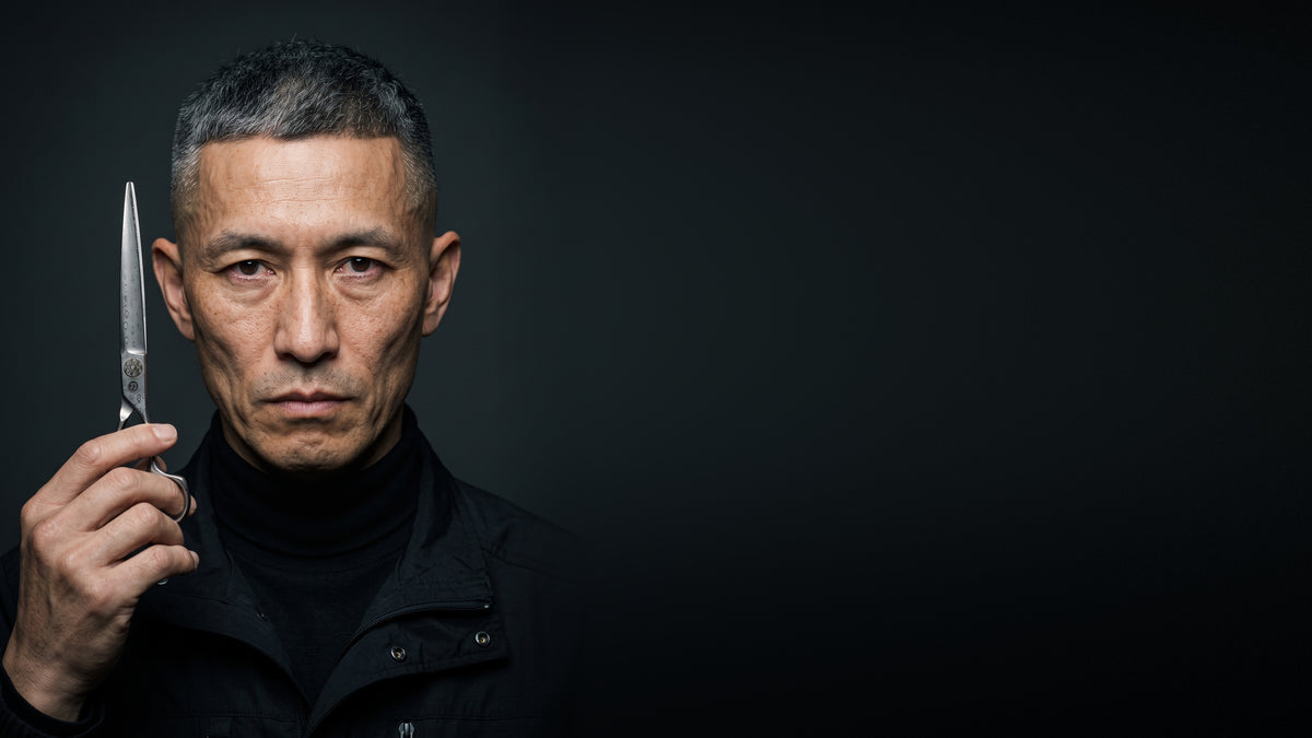 Saki Kanzen — hero portrait left, type space right