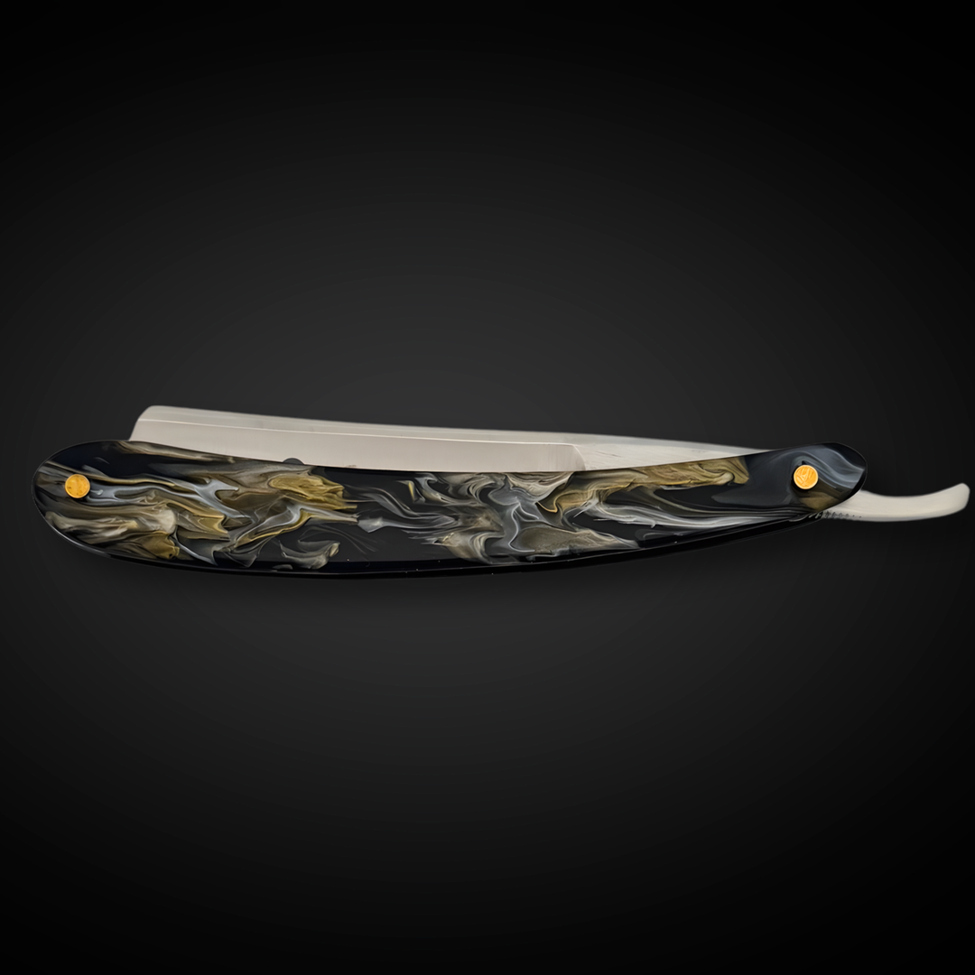 Straight Edge Shave Saki Epoxy Carbon Series - Brown Shadows