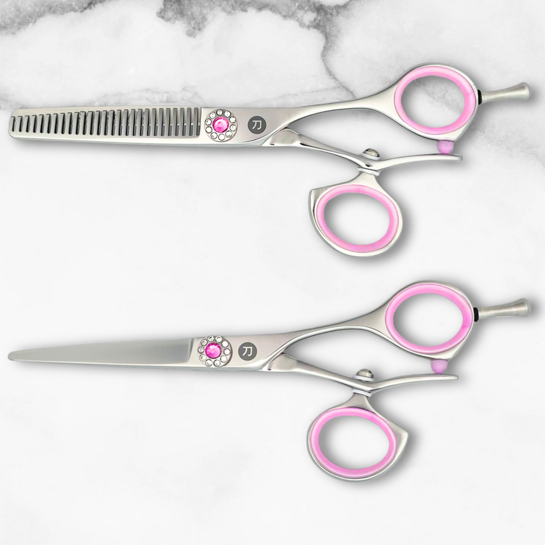 Sakura Swivel Hairdressing Shears Set (Hair Cutting and Thinning Shears)