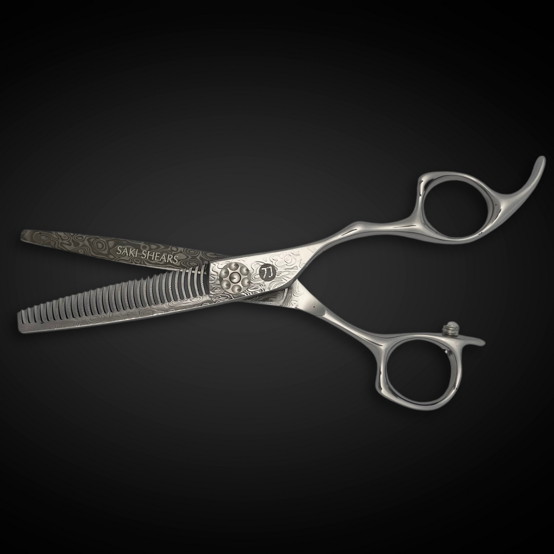Saki Kanzen Damascus Texturizing/Thinning Shears