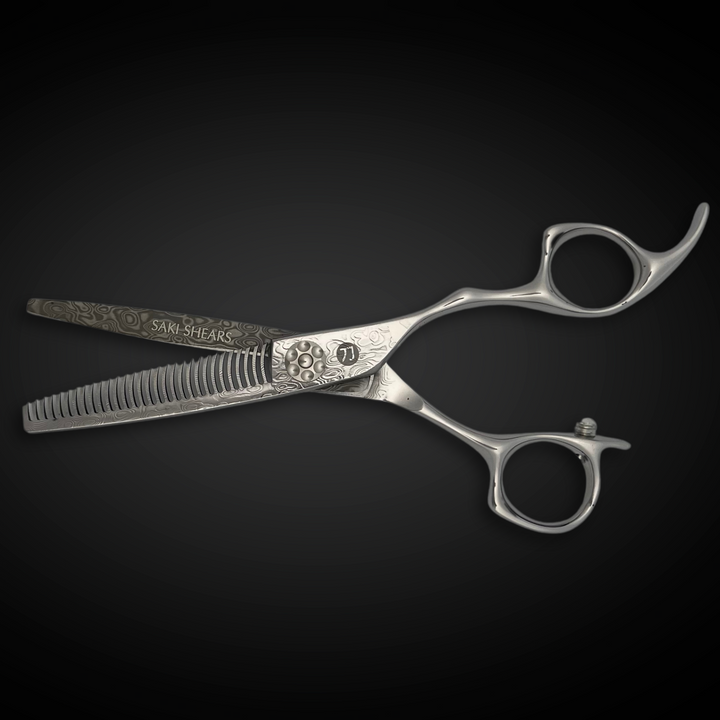 Saki Kanzen Damascus Texturizing/Thinning Shears