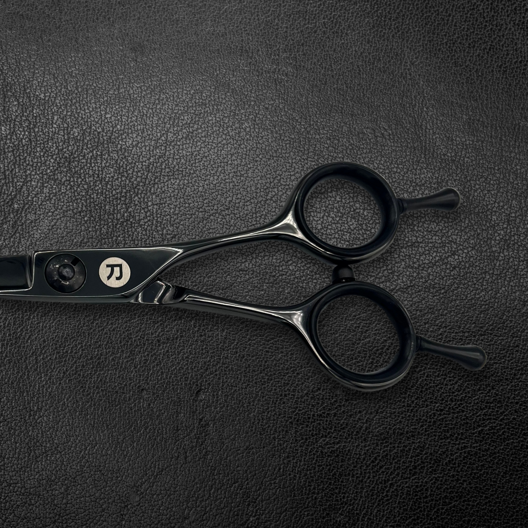 Black 5.5" Zero Offset Hair Cutting Scissors