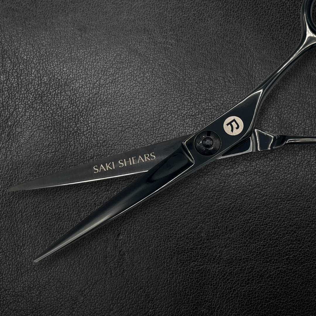 Black 5.5" Zero Offset Hair Cutting Scissors