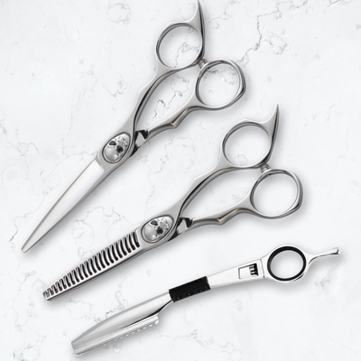 Saki Tachi Skull Barber Shears Set