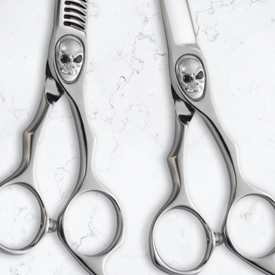 Saki Tachi Skull Barber Shears Set