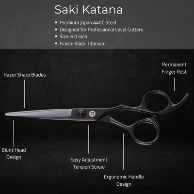 Saki Katana Hair Shears Set